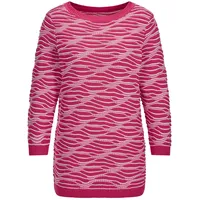 GOLDNER Rundhalspullover pink 42