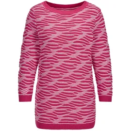 GOLDNER Rundhalspullover pink 42