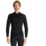 Heavyoff Neoprenanzug Tauchanzug Jacke Herren 1.5mm Neoprenjacke Wassersport Badeanzug mit Reißverschluss vorne Für Surfen Schwimmen, Schwarz, XXL