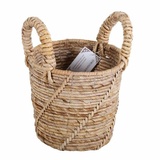 Casa Moro Flechtkorb Dekokorb Alya mit Henkel in 7 Größen & 2er Set Weidenkorb, Naturkorb beige|braun 31 cm