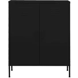 deluke KEVI Büroschrank 80 x 35 x 101,5 cm Schwarz