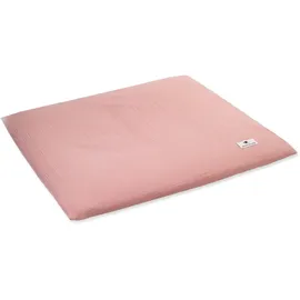 Julius Zöllner Überzug für Wickelauflage aus Musselin Baumwolle - Musselin dusty rose Gr. 85/75