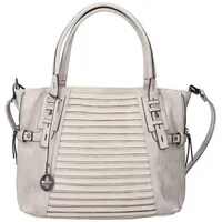 Rieker Damen Schultertasche Umhängetasche seitliche Erweiterung H1083, Farbe:Beige - Beige