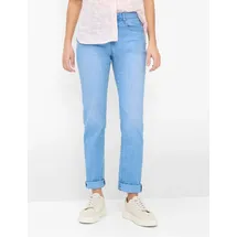 Brax Damen, Five-Pocket-Hose Style CAROLA USED LIGHT BLUE, denim hellblau, Gr. 44K