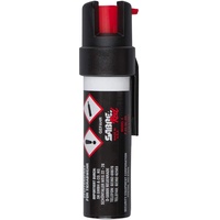 Sabre RED Pfeffer-Spray zur Tierabwehr mit Trageclip & UV-Marker Verteidigungs-Spray in den USA - kompaktes Design großer Schutz 35 Sprühstöße 3m Reichweite (Schwarz)