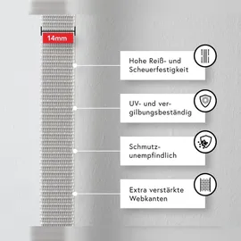 BAUHELD 50m Rollladengurt 14mm Grau