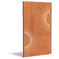 Adezz Sichtschutzpaneel 110 x 180 cm Braun Stahl