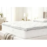 Topper 200x200cm, Bambus-Naturfaser Matratzentopper Viskose, Waschbar