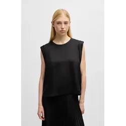 Klassische Bluse »Ieaska Premium Damenmode«, Satin Qualität, Gr. 46, Black 001, , 17516149-46