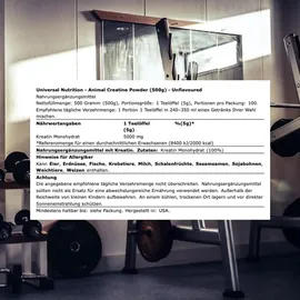Universal Nutrition Creatin Geschmacksneutral Pulver 500 g
