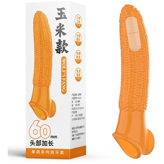 TDLPlus Penishülle Vibrator Realistischer Gemüse Penismanschette mit Hodenringen, Penis Sleeve Penis Verlängerung Penis Extender für Penis Vergrößern, Sex Spielzeug für Männer Paare