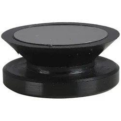 LÄNGLE GLAS Glaspunkthalter Mini - Kunststoff schwarz / Kappe Edelstahl