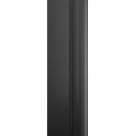 Schulte Home Schulte Badewannenaufsatz 2-teilig, zur Klebemontage ohne Bohren, Sicherheitsglas ESG Klar hell, inkl. Handtuchhalter, Profilfarbe: Matt Schwarz - Schwarz