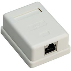 1-port RJ45 Anschlussdose CAT 6 STP