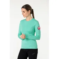 Super.natural Merino Fahrradtrikot W GRAVA LS in mintgrün |