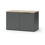 Vicco Eckkommode Wido 80 x 50 cm Anthrazit