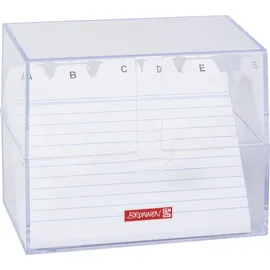 Brunnen Karteibox A6 gefüllt transparent