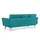 Konsimo Ecksofa Tagio ¦ türkis/petrol ¦ Maße (cm): B: 190 H: 78