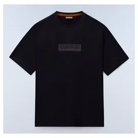 Napapijri Box Logo Kurzarm-t-shirt - Black Beauty - S