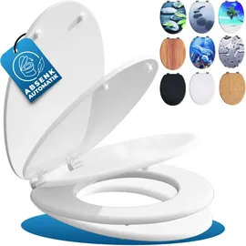 CASARIA WC-Sitz Absenkautomatik Weiß