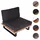 Mendler HWC-H54 Loungesessel hellbraun/dunkelgrau