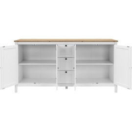 MID.YOU Sideboard 180 x 90 x 40 cm weiß