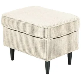 Möbel Boss Hocker Oskar Microfaser 63 x 43 x 42 cm Creme