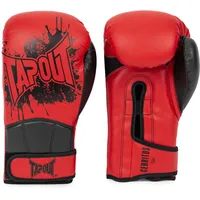 TapouT Boxhandschuhe aus Kunstleder (1Paar) Cerritos Red/Black, 14 oz