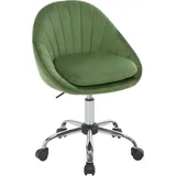 Woltu Bürostuhl ergonomisch, Schreibtischstuhl 150 kg belastbar, Samt, : Grün Farbe: Grün