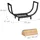 Relaxdays Kaminholzregal Metall 35 x 65 x 21 cm Schwarz