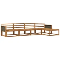 vidaXL Outdoor-Sofagarnitur 5-tlg. braun