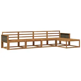 vidaXL Outdoor-Sofagarnitur 5-tlg. braun