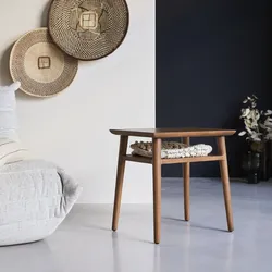 Beistelltisch aus massivem Teak Vintage skandinavisches Design