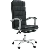 vidaXL Bürostuhl mit Liegefunktion Kunstleder Schwarz
