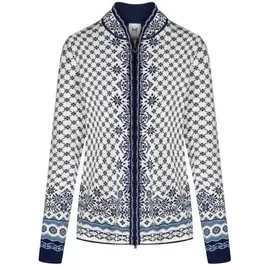 Dale of Norway Solfrid Fem Jacket Damen OffWhite/Electricstorm/Navy S