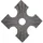 OEM Zierrosette (pfettenscheibe) 70x70x4mm schwarz