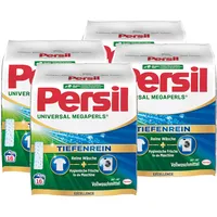 Persil Universal Megaperls 64 Waschladungen (4x 16WL), Vollwaschmittel mit Tiefenrein Technologie, Waschmittel für reine Wäsche & hygienische Frische für die Maschine, 20 °C bis 95 °C