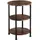 Tectake tectake® Beistelltisch Colchester 40x61cm Industrial Holz Dunkel, Rustikal