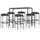 vidaXL Gartenbar-Set 7-tlg. Grau