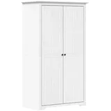 vidaXL Kleiderschrank BODO Weiß 99x53,5x173 cm Massivholz Kiefer