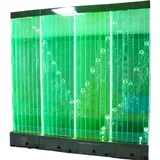 JVmoebel Zimmerbrunnen Trennwand Wasser Wand LED Wasserwand Beleuchtet Wände Transparent, Made in Europa weiß