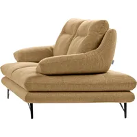 Calia Italia 2,5-Sitzer CALIA ITALIA "Cezanne, elegant und bequem, aufwendige Detailverarbeitung", gelb (35 senape), B:195cm H:90cm T:96cm, Sofas, im Strukturbezug, wahlweise mit Sitztiefenverstellung