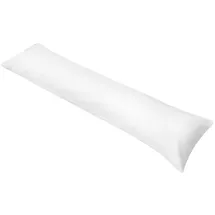 vidaXL Kissenbezug Seitenschläferkissen 40 x 145 cm Weiß