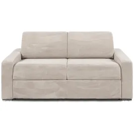 vente-unique Vente-unique-Schlafsofa mit Matratze 3-Sitzer - Cord - Beige - Liegefläche 140 cm - Matratze 14 cm - CALITO