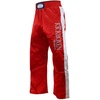 BAY-Sports Sporthose Stick Kickboxhose Hose Short Kickboxen Kampfsport rot (1-tlg) Kampfsporthose Kinder und Erwachsene rot|weiß
