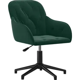 vidaXL Bürostuhl Samt Dunkelgrün