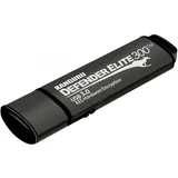 Istorage Kanguru Defender Elite300 USB 256GB USB3.0 Stick Encrypted Kapazität - 256 GB (256 GB, USB-A), USB Stick, Schwarz