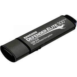 Istorage Kanguru Defender Elite300 USB 256GB USB3.0 Stick Encrypted Kapazität - 256 GB (256 GB, USB-A), USB Stick, Schwarz