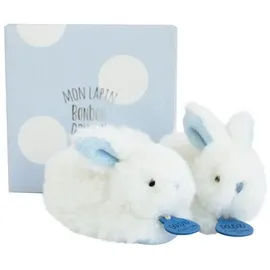 Doudou et Compagnie DC1309 Coffret chaussons bleu lapin Bonbon