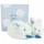 Doudou et Compagnie DC1309 Coffret chaussons bleu lapin Bonbon